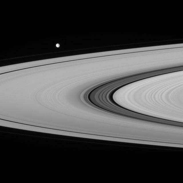 NASA image: Mimas and the Great Division