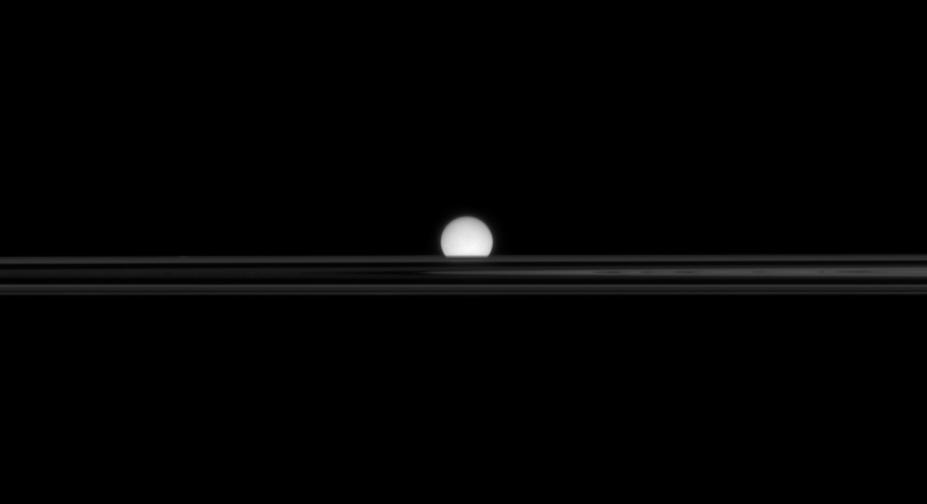 NASA image: Enceladus in Hiding