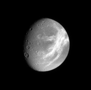 Dione Fractured Face