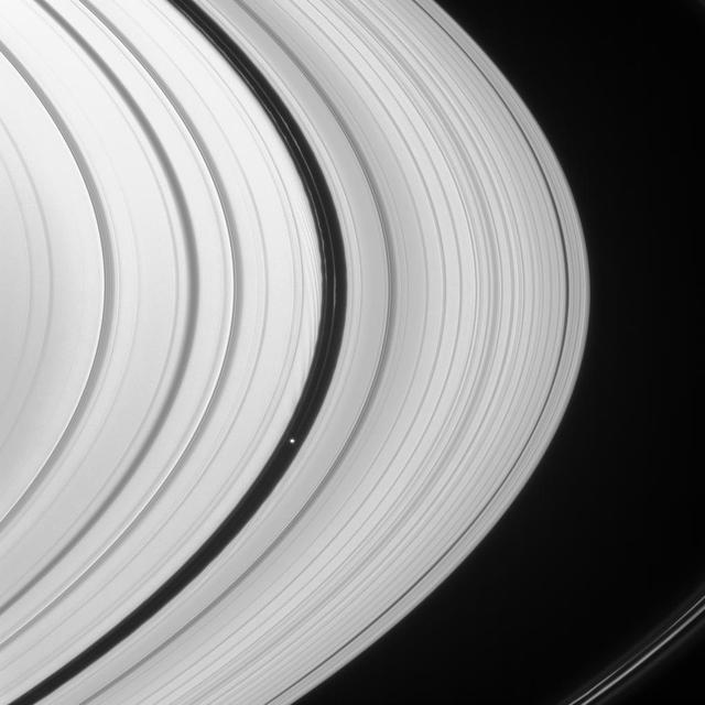 NASA image: Waking the A Ring