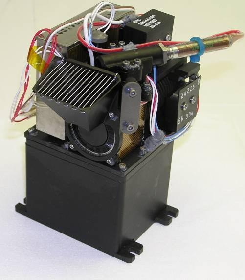 One part of the MECA instrument for NASA Phoenix Mars Lander is a pair of telescopes with a special wheel on the right in this photograph for presenting samples to be inspected with the microscopes.