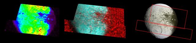 NASA image: Two Ultraviolet Views of Iapetus