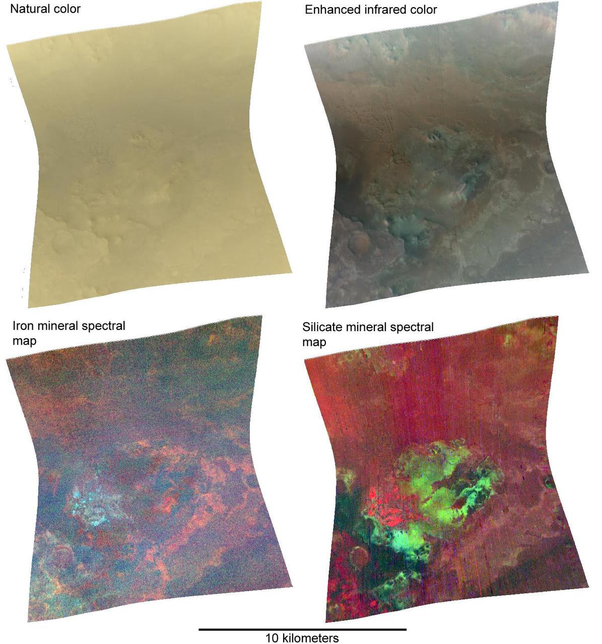 Nili Fossae in Natural Color and Across the Spectrum