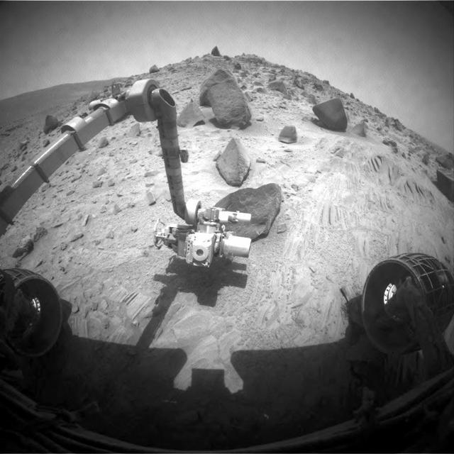 Spirit Begins Third Martian Year