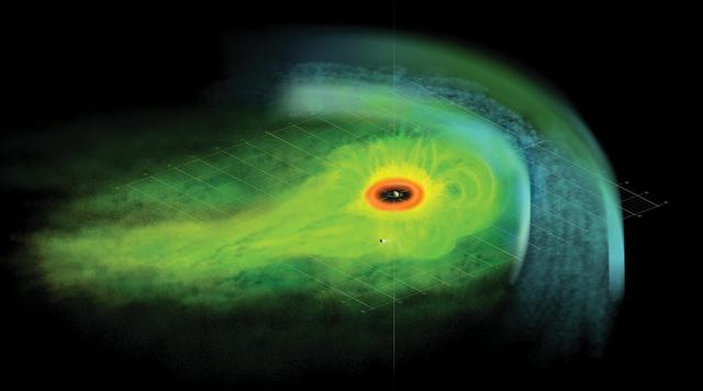 NASA image: Artist Concept of Particle Population in Saturn Magnetosphere