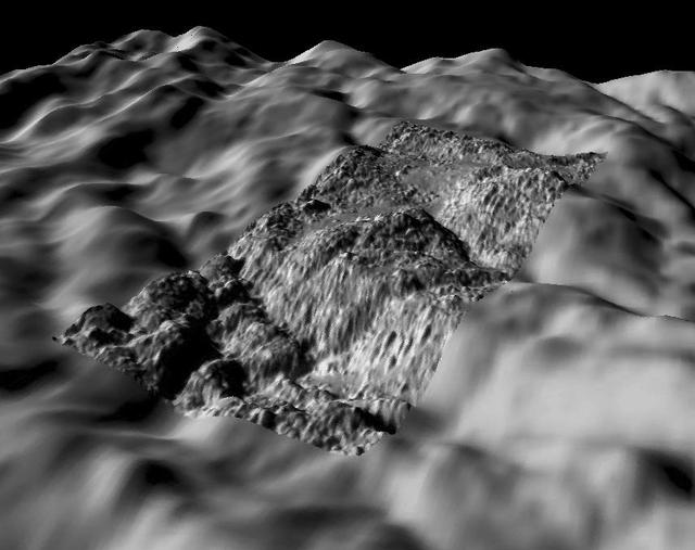 South Polar Terrains of Enceladus - Highest Resolution View