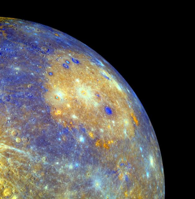 NASA image: Caloris Basin - in Color!