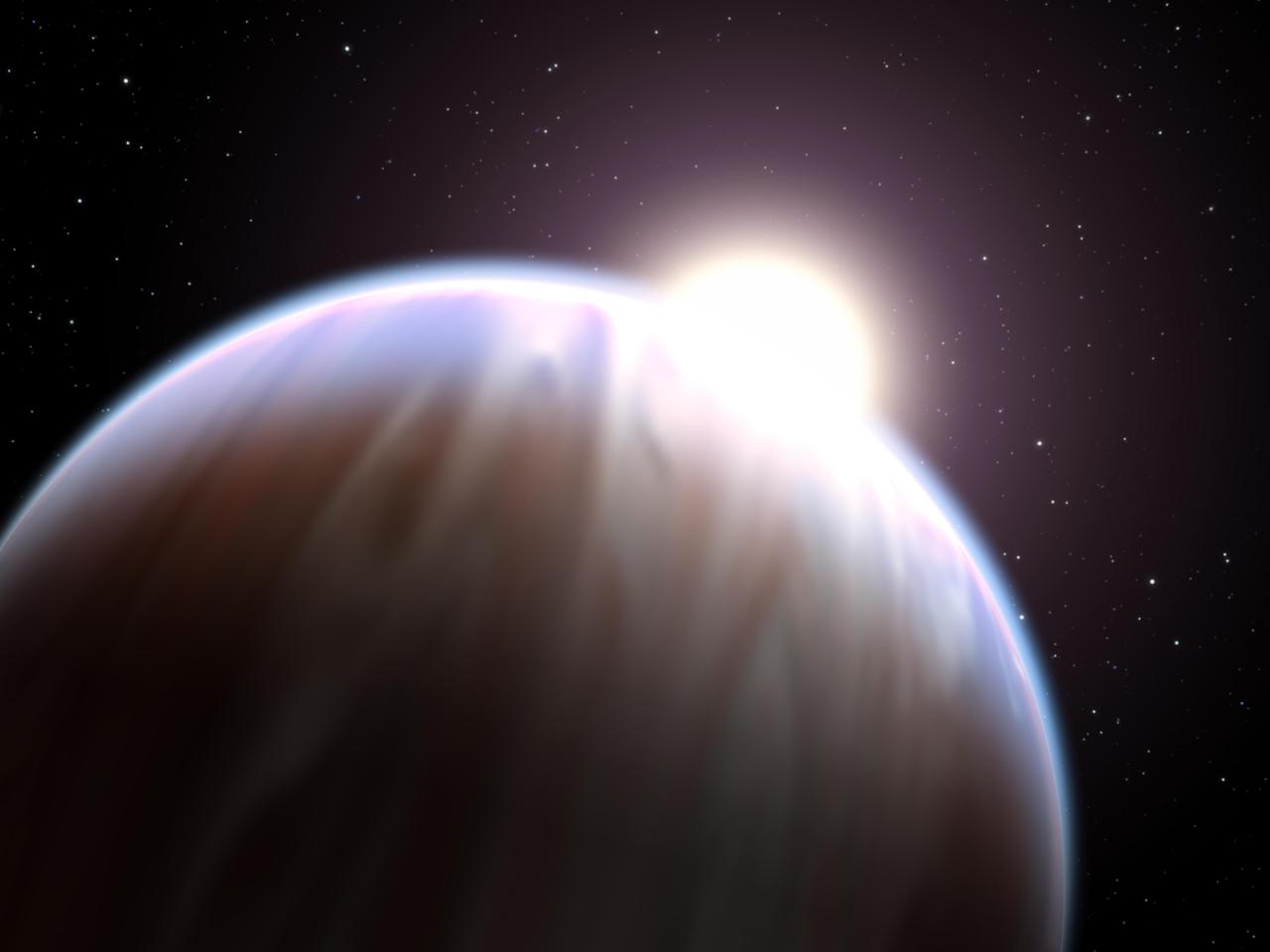 A team of astronomers has made the first detection ever of an organic molecule in the atmosphere of a Jupiter-sized planet orbiting another star. The breakthrough was made with NASA Hubble Space Telescope.