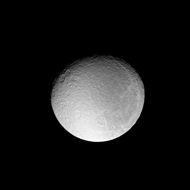 NASA image: Rhea Before the Eclipse
