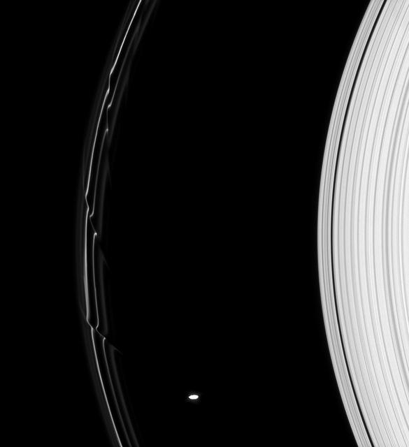 NASA image: Warped F Ring
