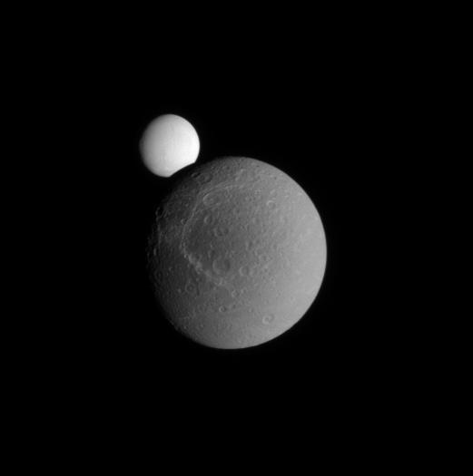 NASA image: Occulting Enceladus