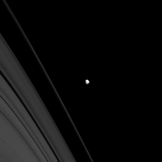 NASA image: Scarred Janus