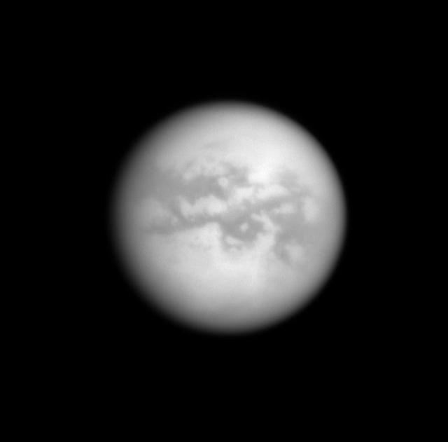 Saturn View of Titan