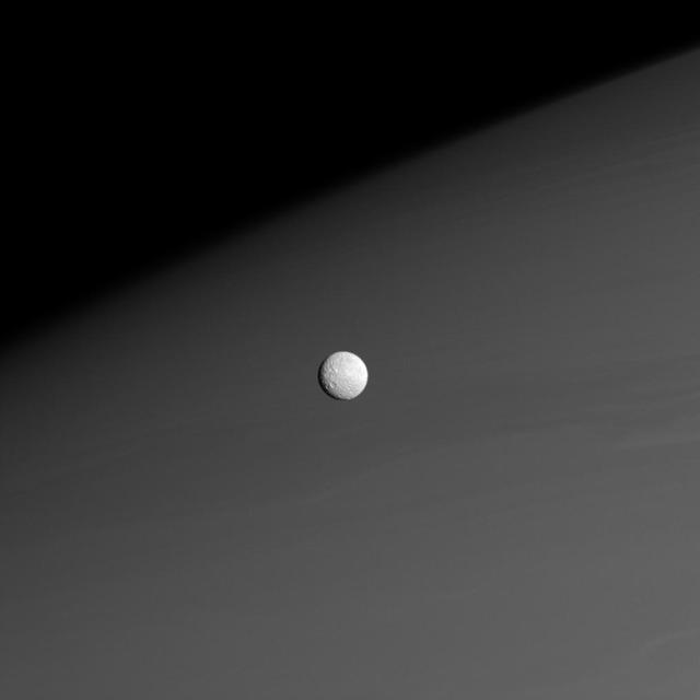 NASA image: Mimas Before Saturn