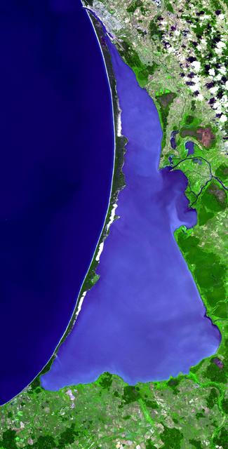 NASA image: Curonian Spit, Lithuania and Russia
