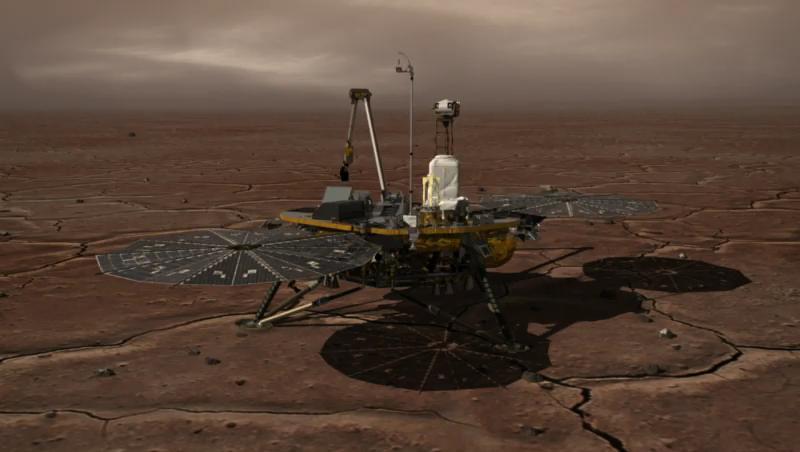 This image shows how NASA Phoenix Mars Lander stays in contact with Earth. 