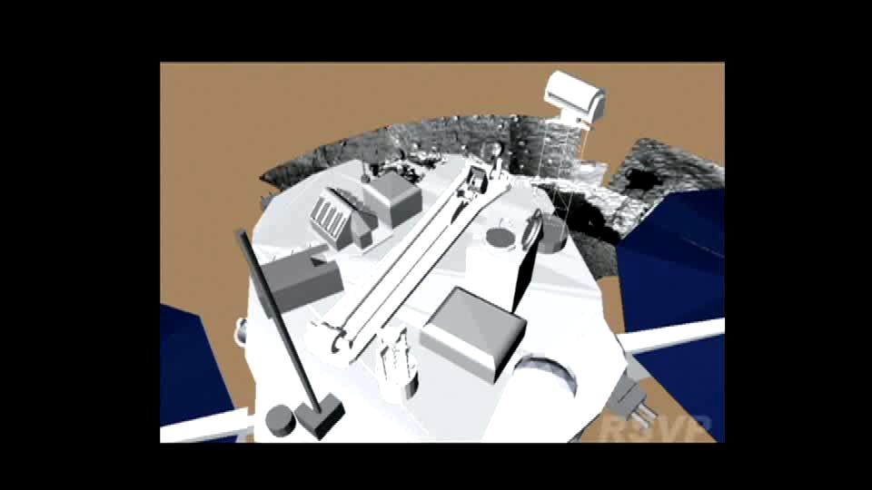 The Phoenix spacecraft is scheduled to begin raising its robotic arm up and out of its stowed configuration on the third Martian day, or Sol 3 May 28, 2008 of the mission