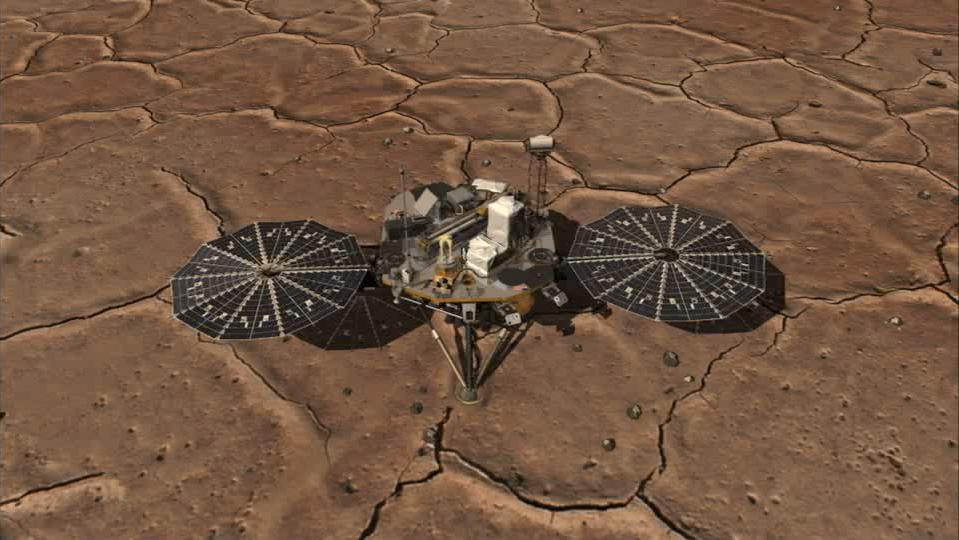 This image from Sol 1 shows a mosaic of NASA Mars Phoenix digging area in the Martian terrain. Phoenix scientists were very pleased with this view as the terrain features few rocks -- an optimal place for digging.