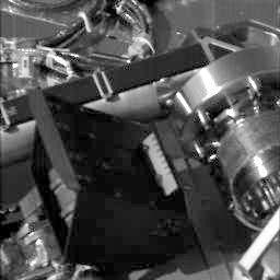 This image was taken by NASA Phoenix Mars Lander Stereo Surface Imager SSI on Sol 3. It illustrates the actions that Phoenix Robotic Arm took to deploy its wrist. 