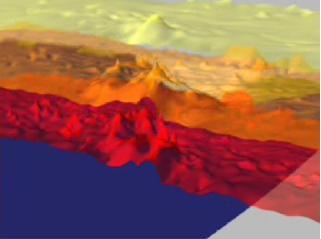Hurricane Isabel isotherms as the storm moved across the Atlantic Ocean in September, 2003, from the Atmospheric Infrared Sounder AIRS on NASA Aqua satellite.