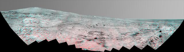 NASA image: Southern Half of Spirit Bonestell Panorama Anaglyph