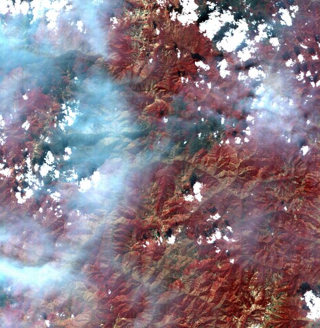 NASA image: Idaho Fires