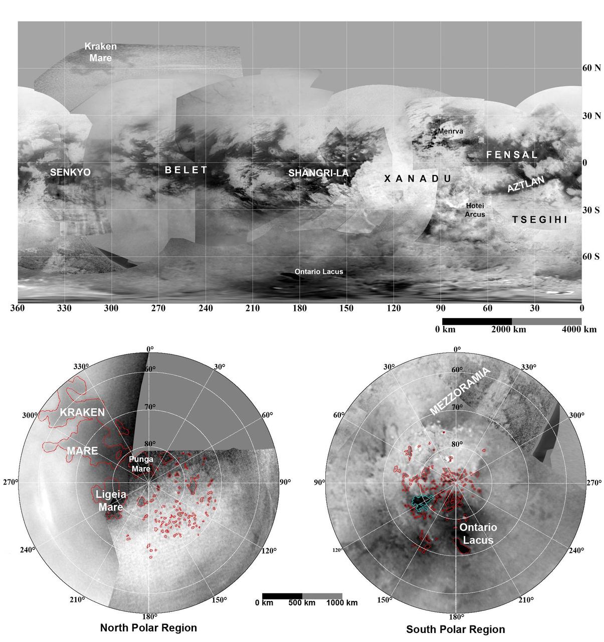Maps of Titan - January 2009