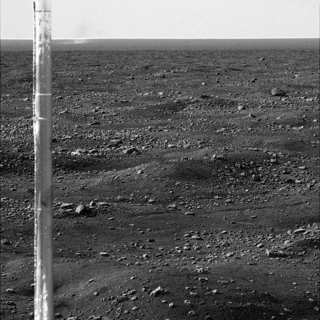 NASA image: Martian Arctic Dust Devil and Phoenix Meteorology Mast