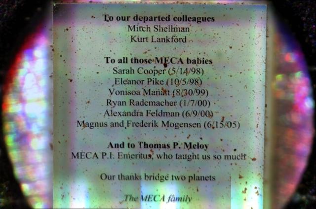 Mosaic of Commemorative Microscope Substrate