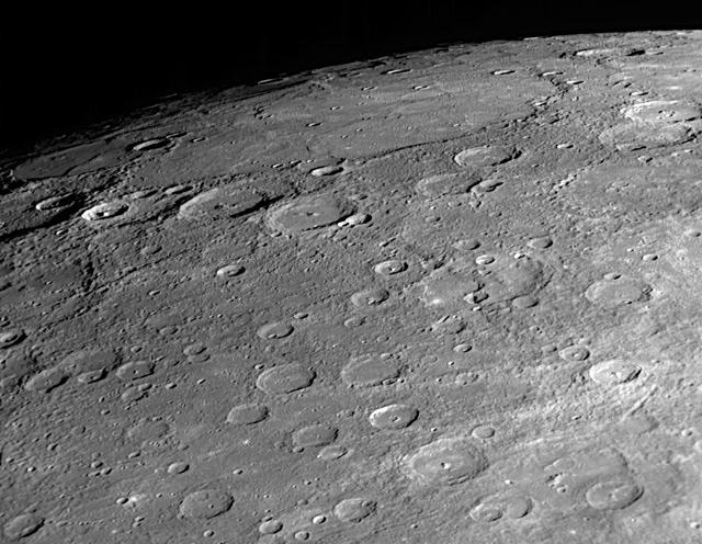 Looking Toward Mercury North Pole