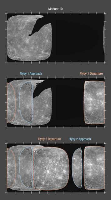 NASA image: MESSENGER Enhanced Coverage of Mercury Surface