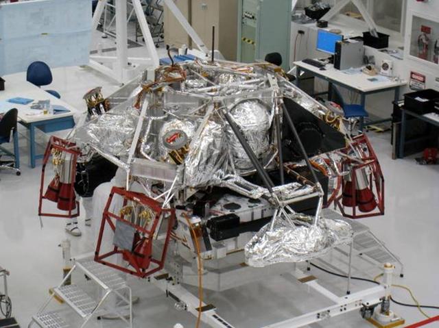 This portion of NASA Mars Science Laboratory, called the descent stage, does its main work during the final few minutes before touchdown on Mars.
