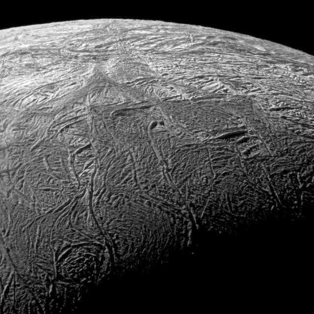 Enceladus Warm Baghdad Sulcus in Context