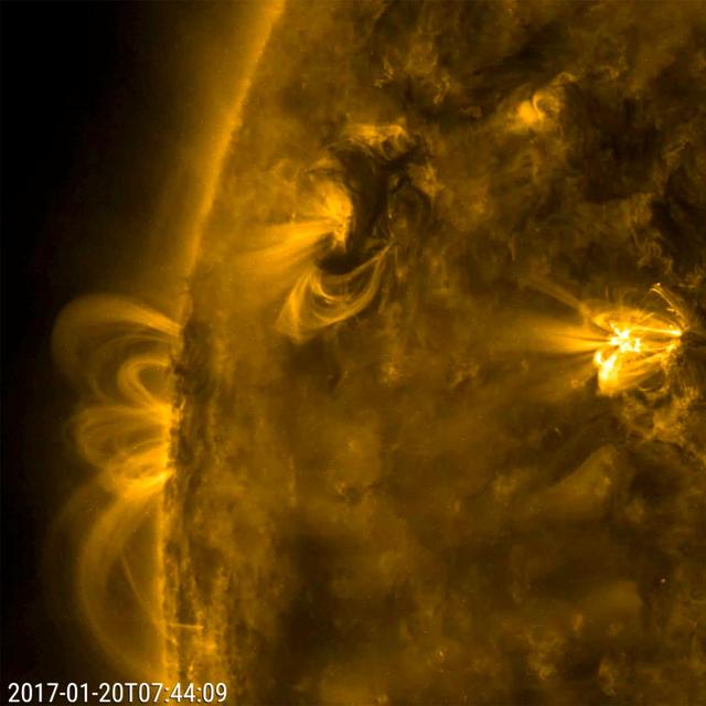 NASA image: Gyrating Active Region