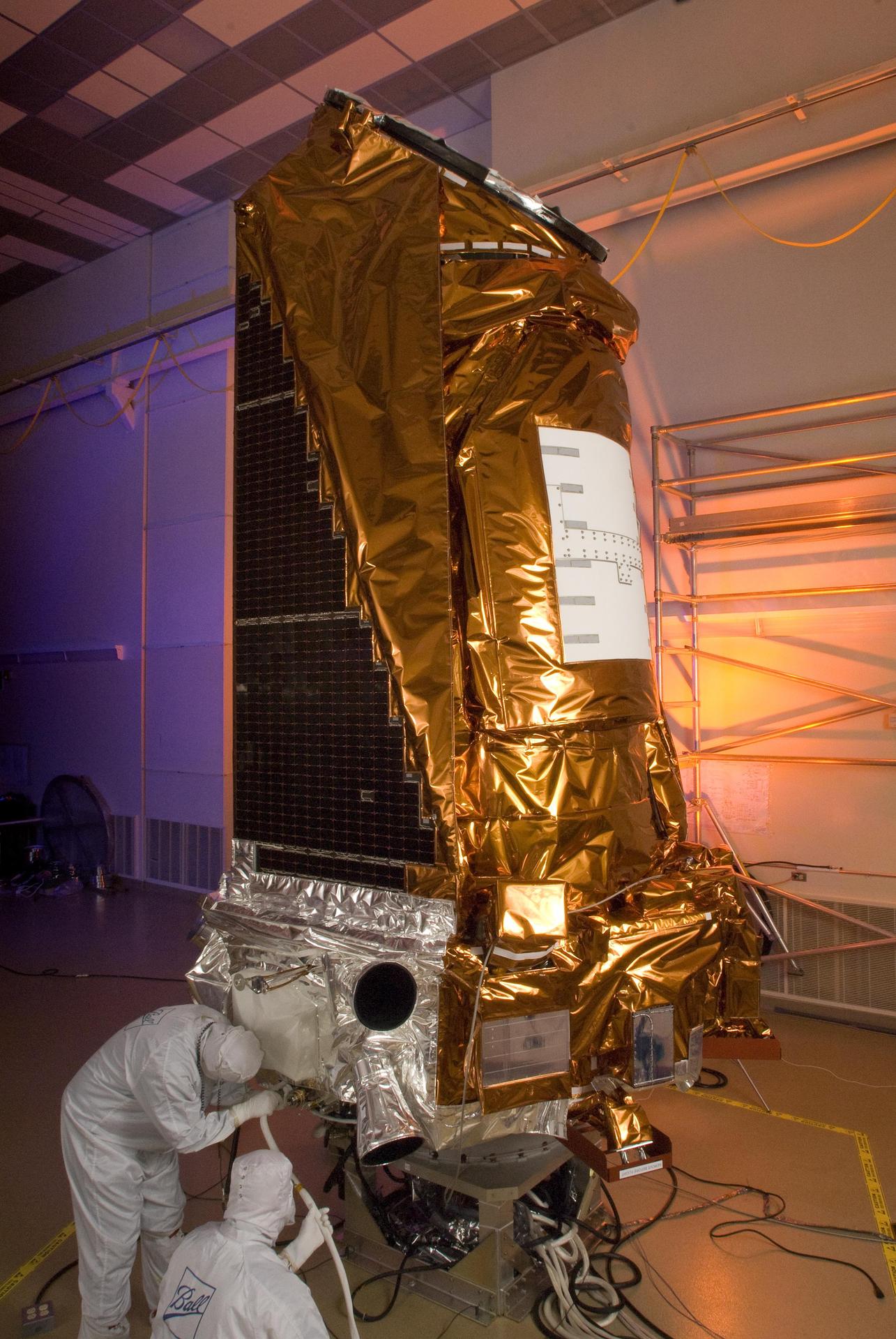 NASA Kepler spacecraft at Ball Aerospace & Technologies Corp. in Boulder, Colo.