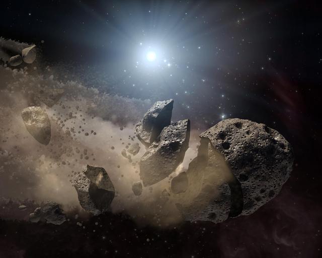 NASA image: Asteroid Bites the Dust Around Dead Star  Artist Concept