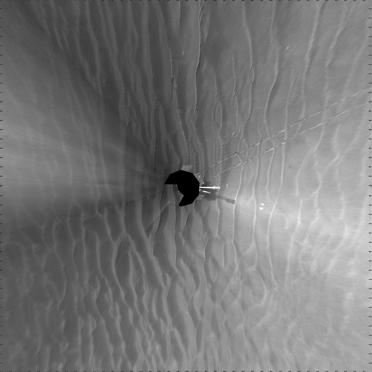 Opportunity Surroundings on Sol 1687 Vertical