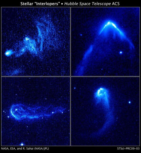 NASA image: Stellar Interlopers Caught Speeding Through Space