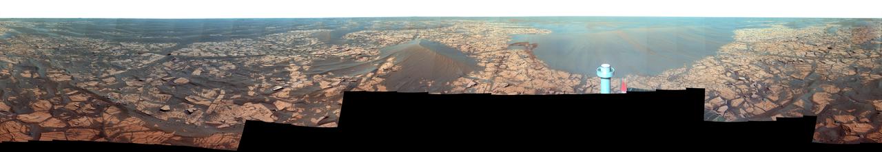 Full-Circle Santorini Panorama from Opportunity False Color