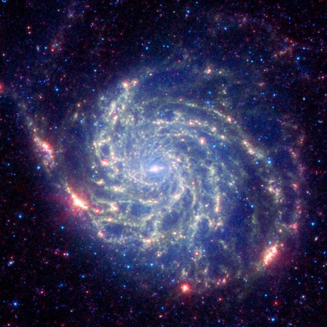 Spitzer Space Telescope View of Galaxy Messier 101