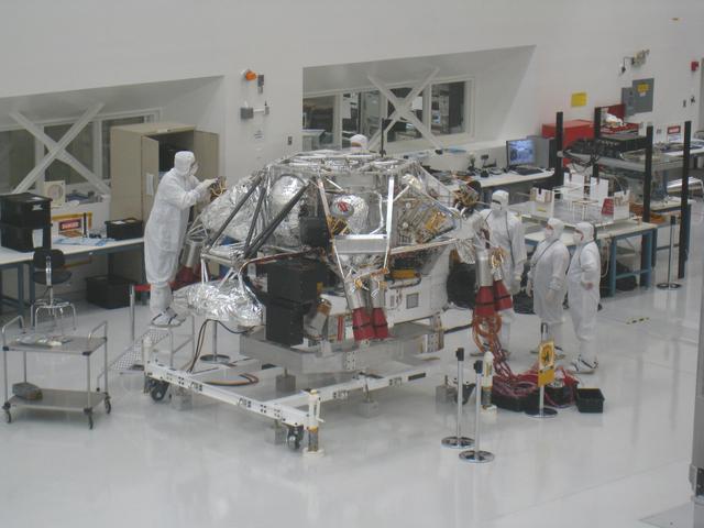 NASA image: Mars Science Laboratory Rover and Descent Stage