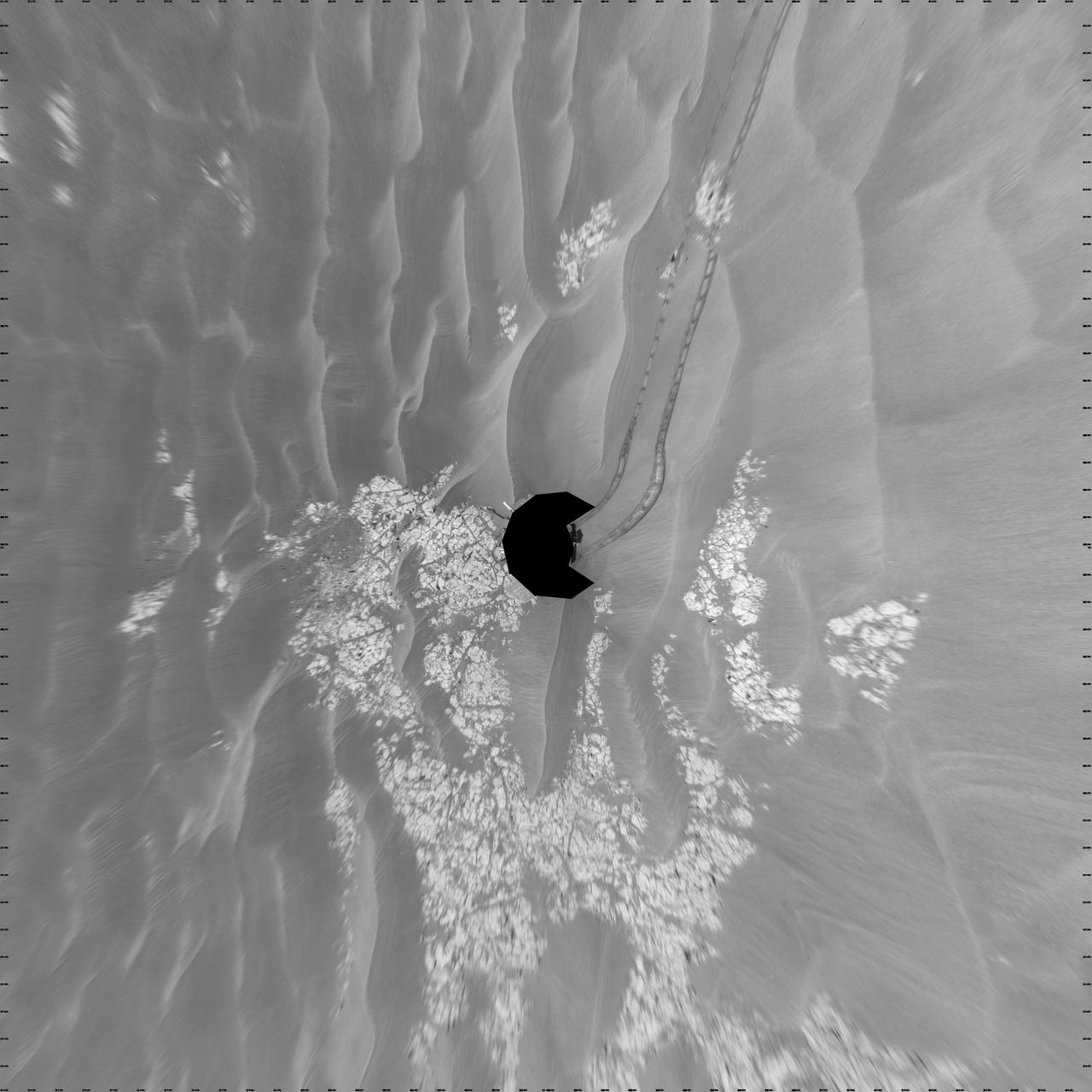 Opportunity View on Sols 1803 and 1804 Vertical