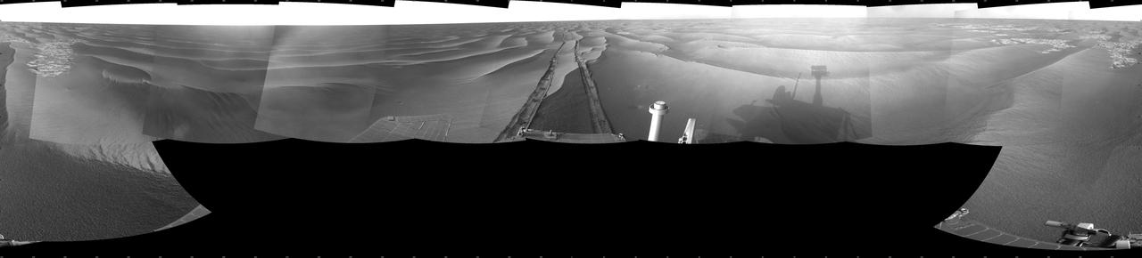 Wind-Sculpted Vicinity After Opportunity Sol 1797 Drive