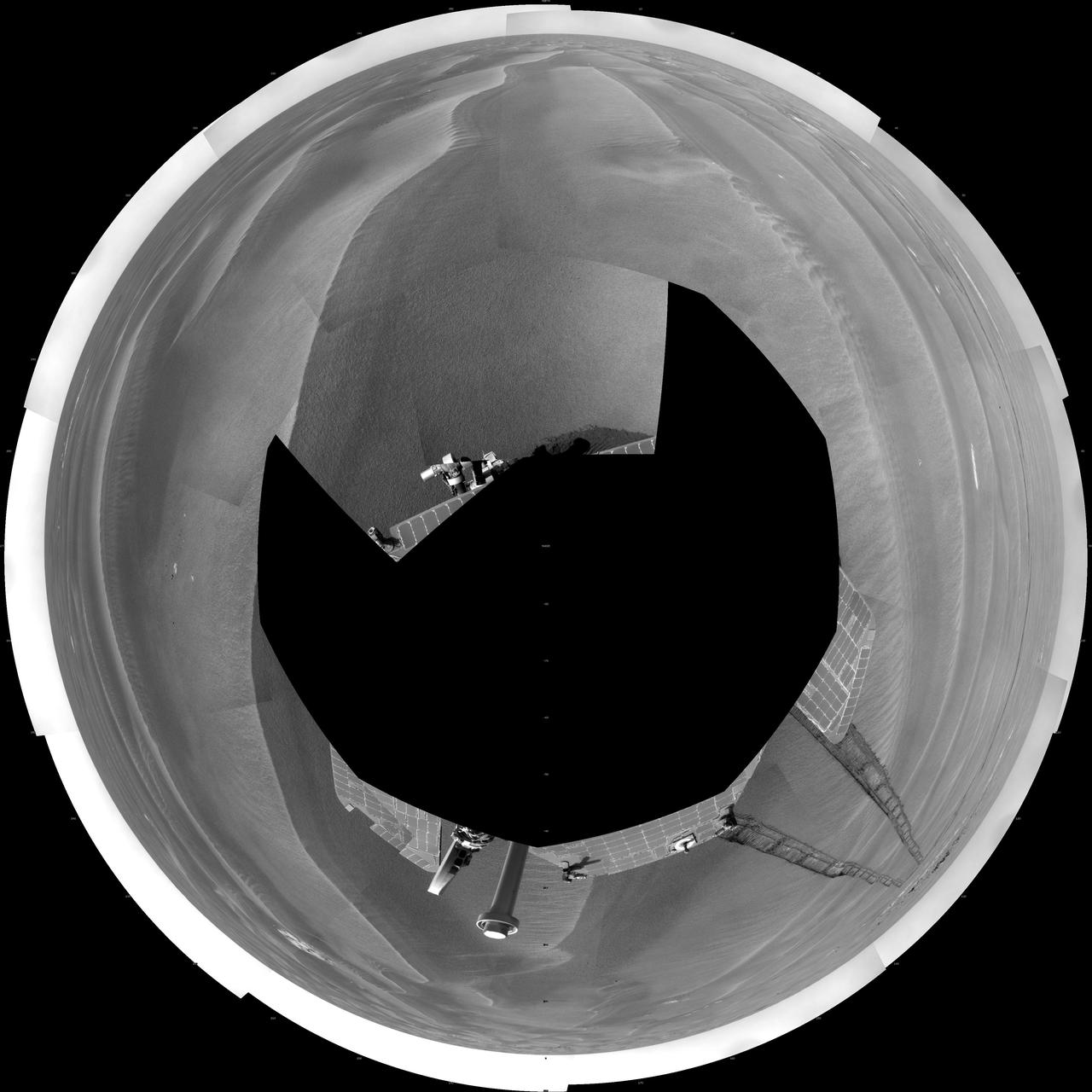 Opportunity Surroundings After Sol 1820 Drive Polar