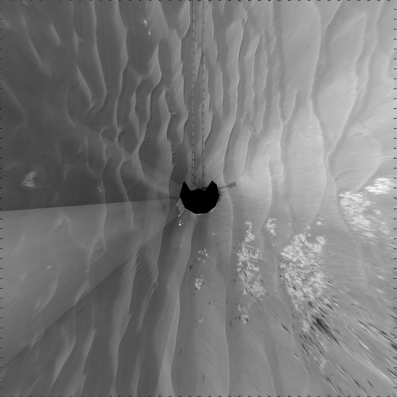 Opportunity Surroundings on Sol 1818 Vertical