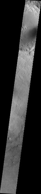 NASA image: Crater Rim Channels