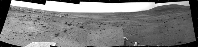 Dust Devil in Spirit View Ahead on Sol 1854