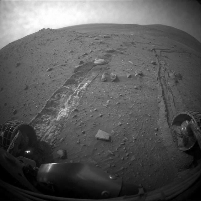 NASA image: After a Spirit Drive West of Home Plate