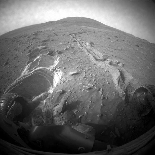 NASA image: Spirit Slipping in Soft Ground, Sol 1889