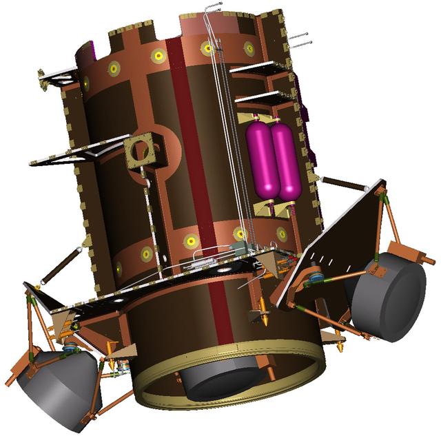 NASA image: Illustration of Dawn Spacecraft Core Structure